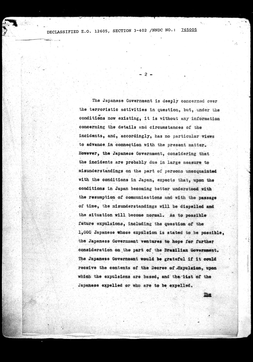Image “Note Verbale on the expulsion of certain Japanese citizens in Brazil”