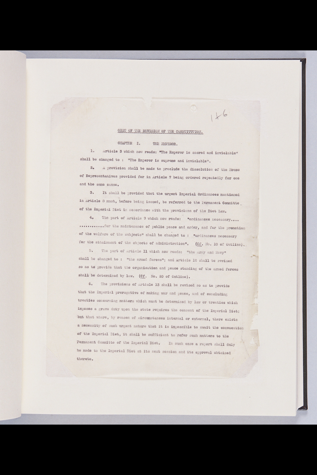 『Alfred Hussey Papers; Constitution File No. 1』(拡大画像)