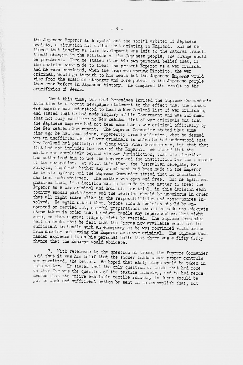 [Memorandum of Interview with General of the Army Douglas MacArthur Held on January 29, 1946](Larger image)