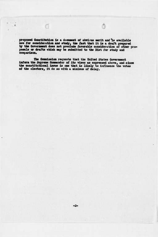 [Draft Constitution: FEC policy decision, March 20, 1946](Regular image)