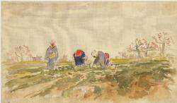 a sketch of farm work