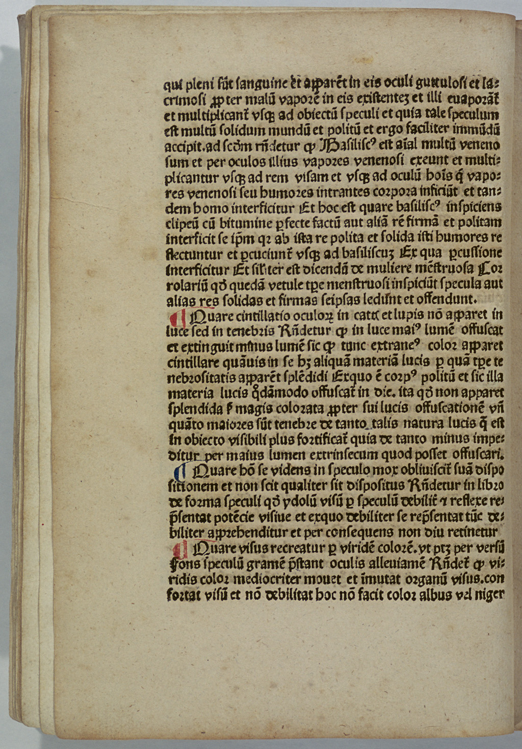 アリストテレス「問題集」 拡大画像 (B1b ) インキュナブラ~西洋印刷術の黎明~