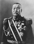 Naval Minister KABAYAMA Sukenori, made a speech condemning the Minto (populist parties) for stopping the funding of a new battleship From (Kinsei Meishi Shashin)