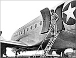 MacArthur lands at Atsugi Airdrome
