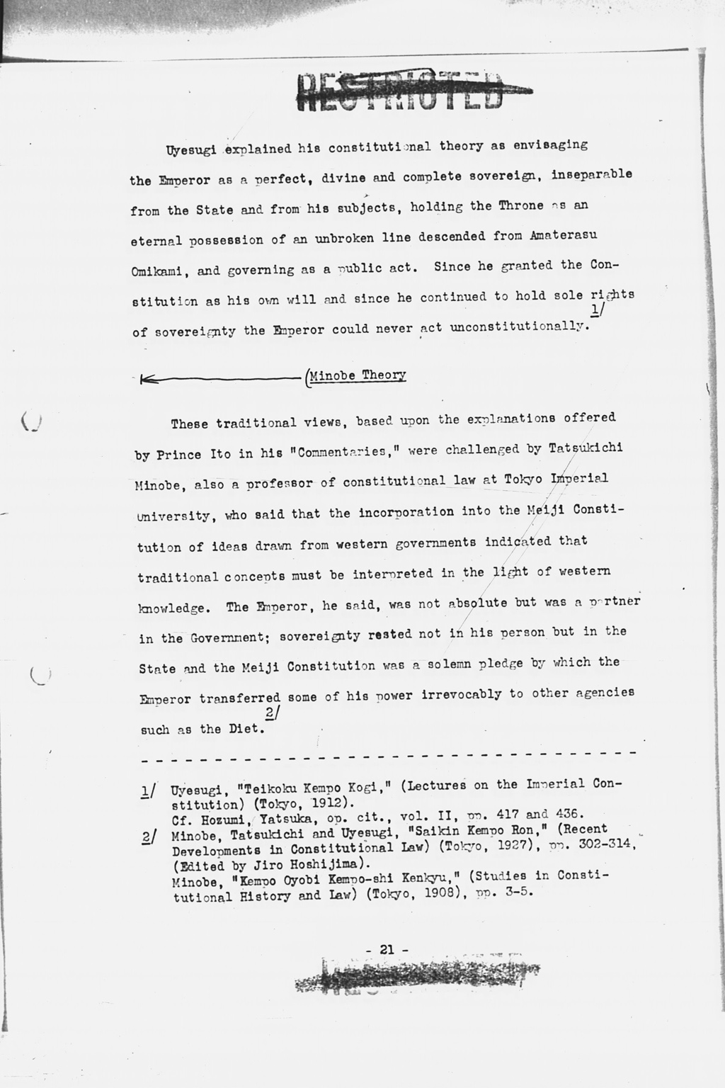 『History of the Non-Military Activities of the Occupation of Japan, 1945 through December 1951, Vol. 7  Constitutional Revision』(拡大画像)