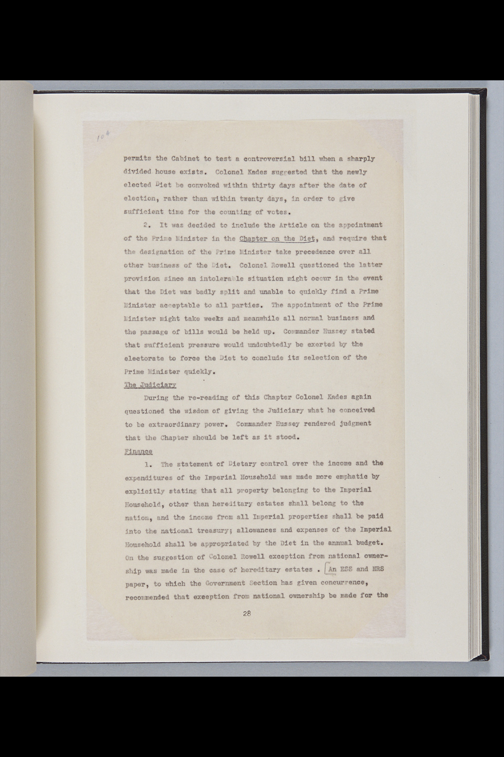 [Alfred Hussey Papers; Constitution File No. 1](Larger image)