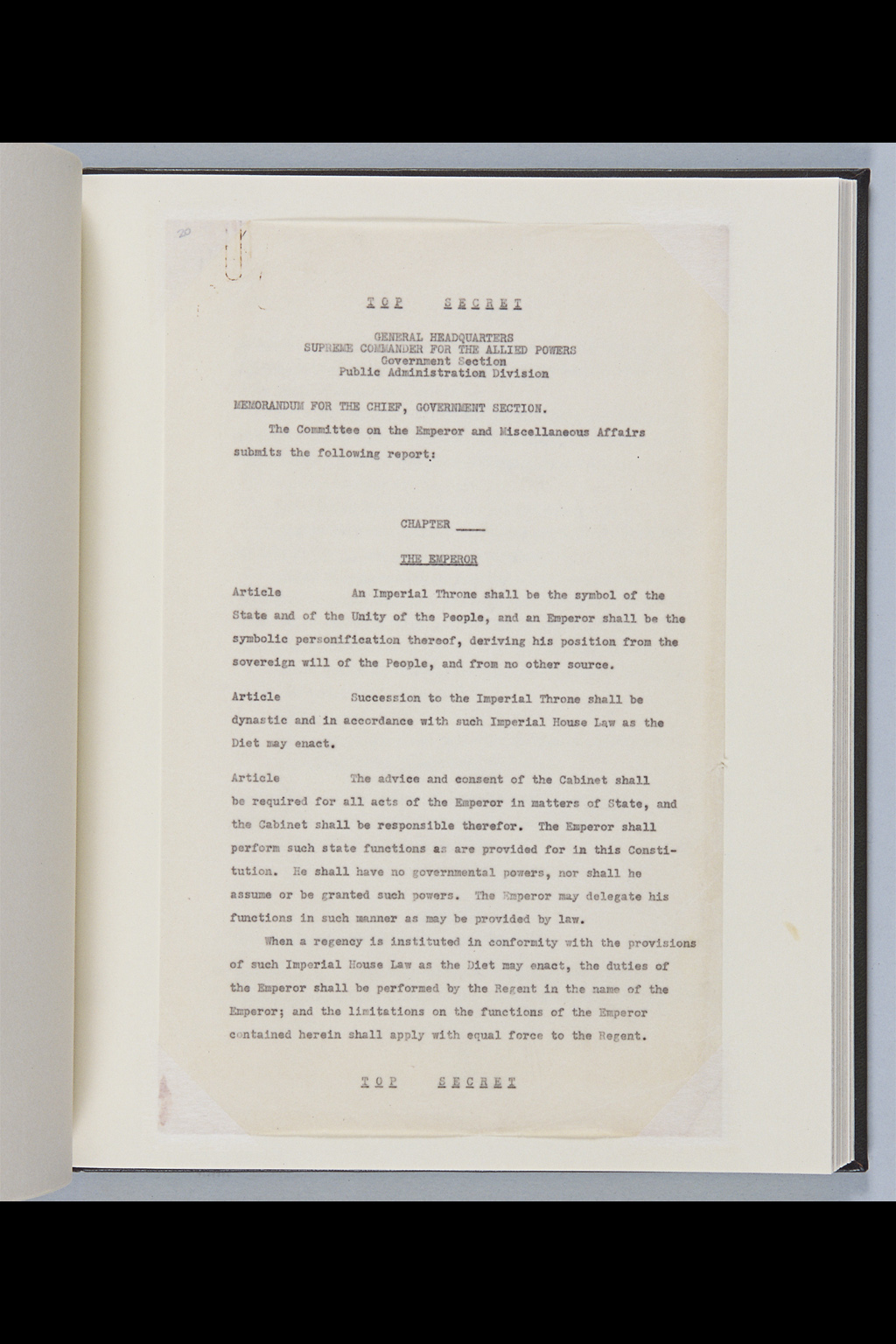 [Alfred Hussey Papers; Constitution File No. 1](Larger image)