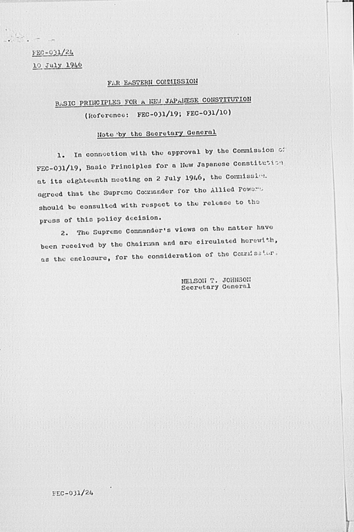 [Far Eastern Commission Records Box No. 10 <Sheet No. FEC(A) 0148-0150>](Regular image)