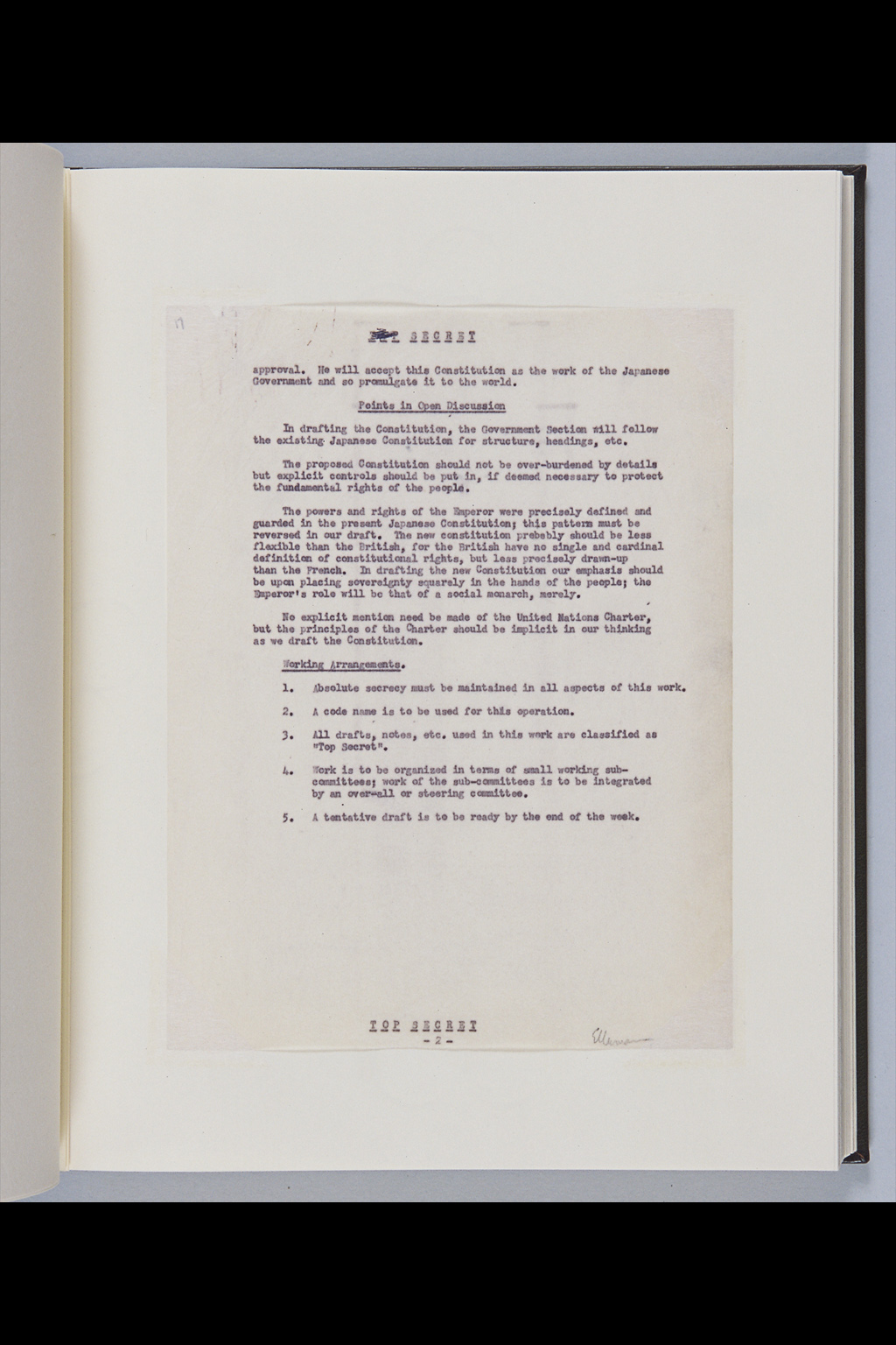 [Summary Report on Meeting of the Government Section, 4 February 1946](Larger image)