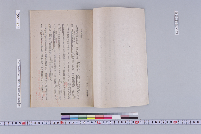 [Shugiin Kara Kizokuin ni Sofusareta "Teikoku Kenpo Kaiseian"](Regular image)