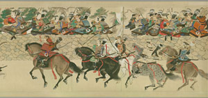 弘安4（1281）年の季長出陣の場面の画像