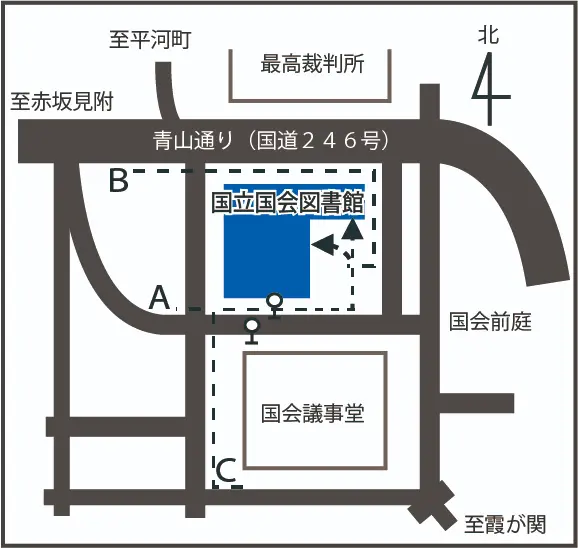 東京本館周辺地図