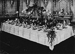 an illustration of table sets for party