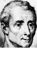 un portrait de MONTESQUIEU, Charles Louis de Secondat de la Brède et de