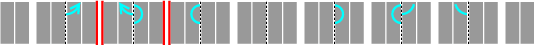 Pattern A; watermark appears on 2r, 2v, 3r, 3v, 6r, 6v, 7r and 7v