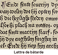 lettre de bâtarde