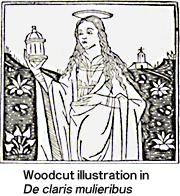Woodcut illustration in "De claris mulieribus"