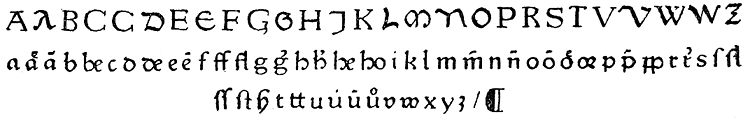 Gothic type used by G. Zainer