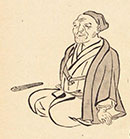 A portrait of UEDA Akinari