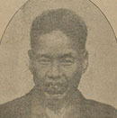 A portrait of KAWANABE Kyosai