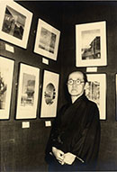 A portrait of KAWASE Hasui