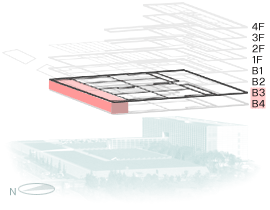 A solid block plan of the Automatic stacks