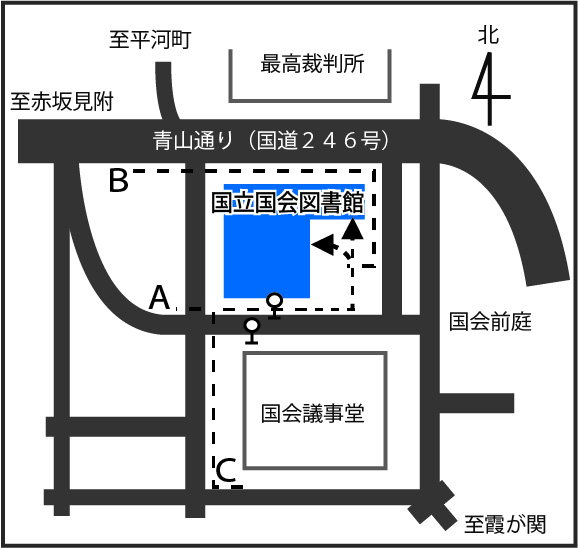 東京本館周辺地図