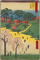 日暮里寺院の林泉