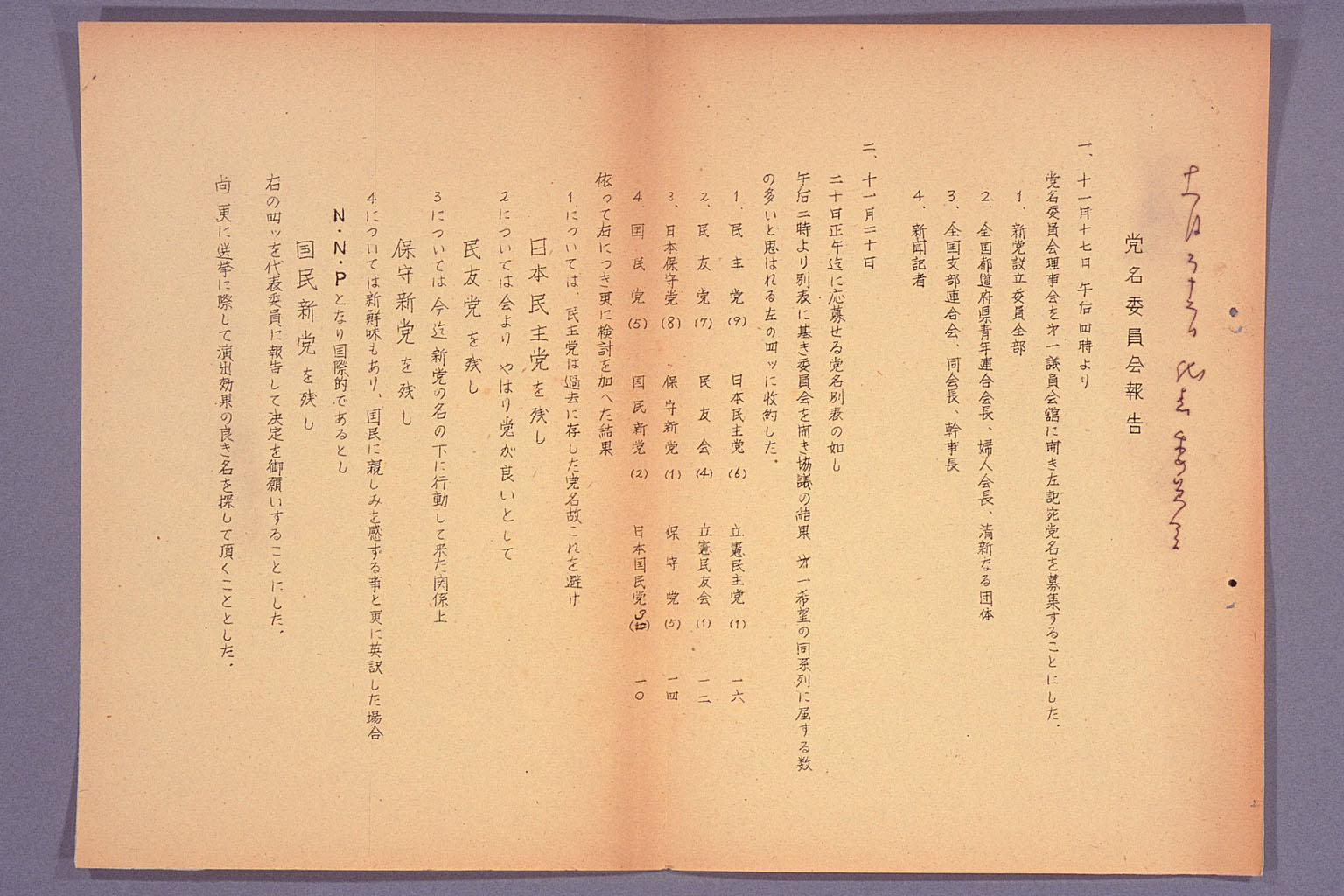 新党促進準備会 (拡大画像)