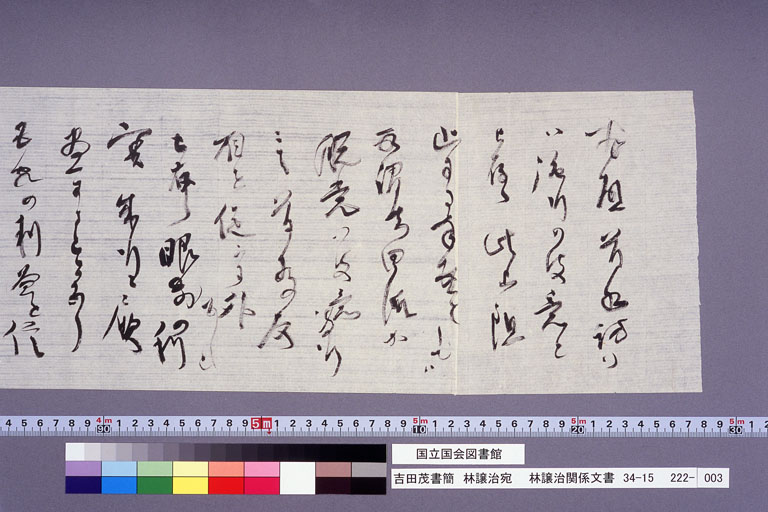 Letter from YOSHIDA Shigeru to HAYASHI Joji (preview)