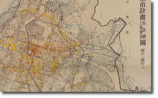 Hiroshima Reconstruction: Urban Planning Map for Street Network and Park Layout (1:20,000 scale)