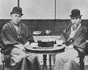 ITO Hirobumi and OKUMA Shigenobu, at ITO's villa in Oiso From (Okuma KO 85nen Shi. Vol.2)