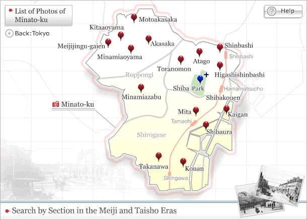 Map of Minato-ku